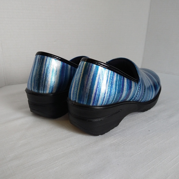 Marble blue clogs work nurse slip on shoes size 8 - Picture 9 of 16